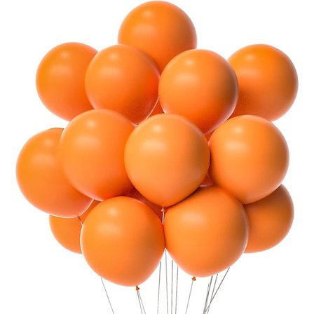 Orange balloner Orange partyballoner 12 tommer 50 stk Halloween