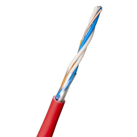 Nexans EQQYB EASY Larmkabel 2x2x1.0 mm, röd 500 m, trumma, Anslutningsdon & kablar