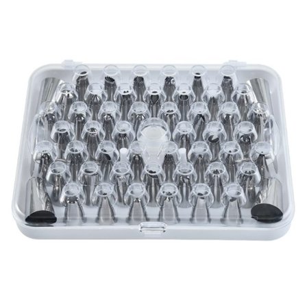 52 st Piping Tips Set Rostfritt stål Frosting Tips Tårta 52 pcs