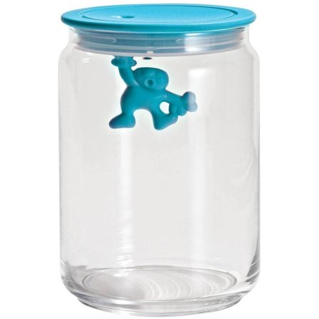 Alessi Glasburk med Lock Ljusblå 90 cl | Inredning > Vaser & Krukor > Krukor > Glasburk | Bagaren och Kocken