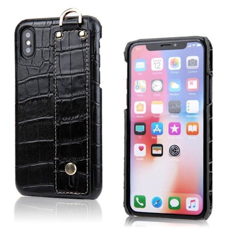 Croco iPhone Xs Max skal - Svart