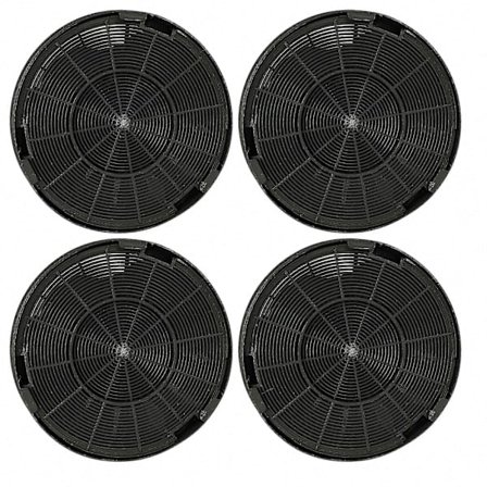 4x Aktiveret kulfilter kompatibelt med Franke Linfa FDL 764 XS, FDL 664 XS, FDL 964 XS, Leto FLE 905 XS emhætte - 19,6 cm