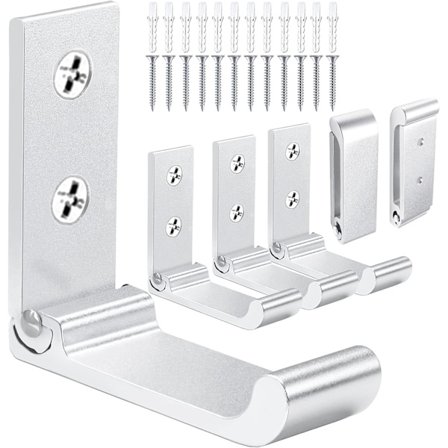 Foldbare Knagerækker 6stk Foldbare Vægkroge Rustfrit Aluminium Fol