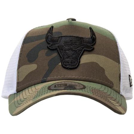 Mössar New Era Chicago Bulls Nba Aframe Trucker Cap Gröna Produkt Av Avvikande Storlek