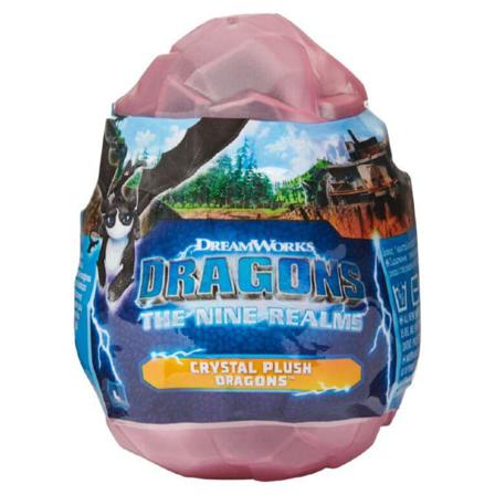 Dragons Crystal Plush Mjukdjur i ägg Rosa Rosa