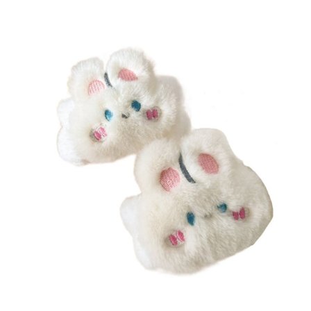 Face Wash Armband Spa Handledstvättband VIT KANIN VIT