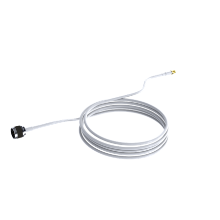 POYNTING Antennekabel HDF195, 8m hvit N-han/SMA-han. Hvit kabel