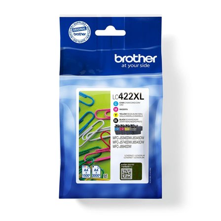 Brother LC422XL - 4-pack - svart, gul, cyan, magenta - original - blekkpatron