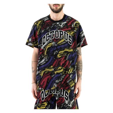 Octopus, 22Sots 09 short sleeve t-shirts Czarny, Mężczyzna, Rozmiar: S