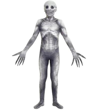 Zombie Onesie + Skull Cover Cosplay Skrekkspill Parent-Child Party Costume Halloween 190