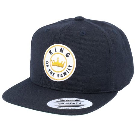 Kiddo Cap - Svart snapback Keps - Kids King Of The Family Black Snapback @ Hatstore