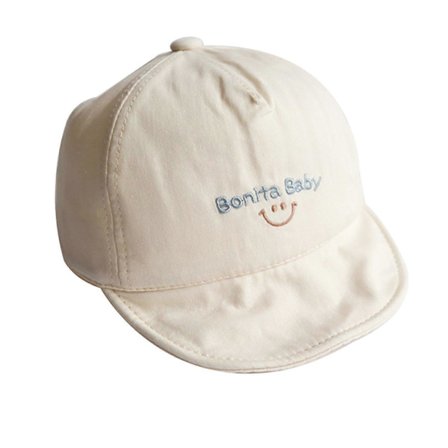 Vår Sommer Baby Baseball Caps Bokstavmønster Barn Solhatt for Gutter Gi Beige