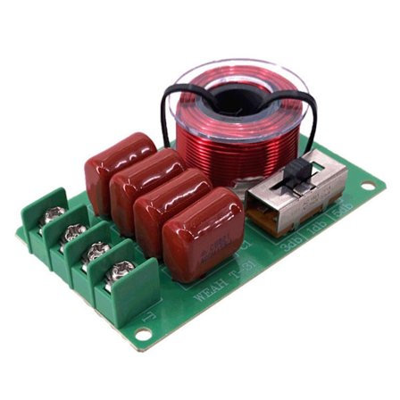 Frekvensdeler Hi-Fi Audio Diskant BASS Høyttaler Frekvensdeler Stereo Delefilter for 2- (FW)