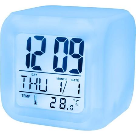 Digital väckarklocka - 3 olika färger på kuben