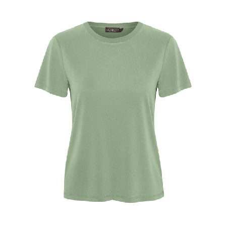 Soaked In Luxury SLColumbine Crew-Neck T-Shirt Överdelar Dam Vit L