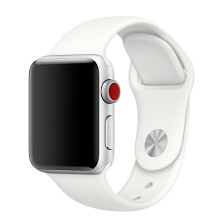 Apple Watch Series 4 44 mm klockarmband i silikon - Vit