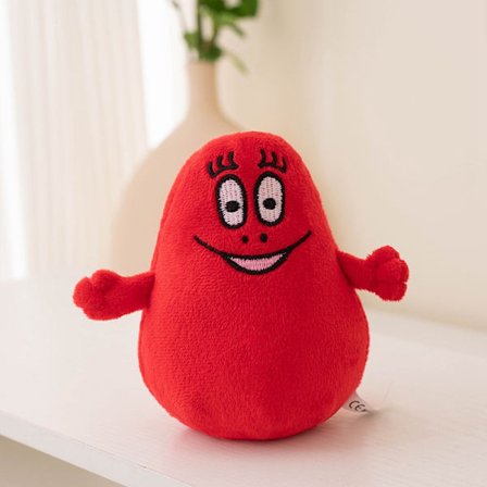 Barbapapa Plysch Monster Dokke Kudde - FARGE: rød 14cm