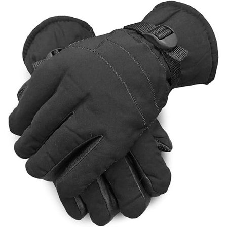 Varme, vandtætte ski handsker til mænd med fuld fleeceforing