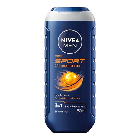 NIVEA Sport Shower Gel 250 ml, Mænd, Kropspleje, Bad & Brus