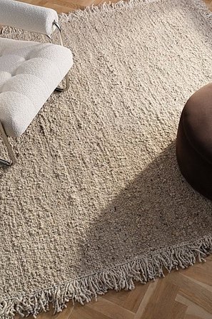 Jotex - Wollen Tapijt Beige beige - LIV - Koop Wollen vloerkleden bij Jotex