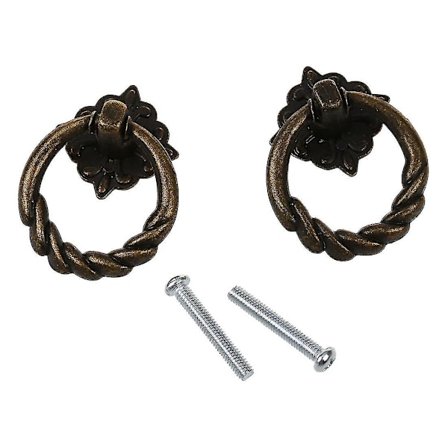 2 st Vintage Skåp Låda Byrå Skåp Draghandtag Knopp