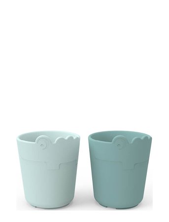 Kiddish Mini Mug 2-Pack Croco Blue Blue D By Deer