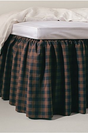 Jotex - Volangsängkappa Ekologisk Höjd 45 Cm Brun/svart LAUREN - Köp Sängkappor hos Jotex