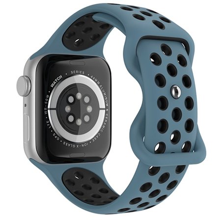 Sportarmband Dual-Color Apple Watch 42/44/45/46/49 mm (M/L) Blå/Svart