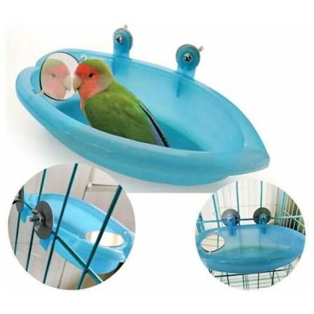 Fuglebadskål Bassin Hængende Fuglebad Legetøj Kæledyr Papegøje Undulat Undulat Parakit