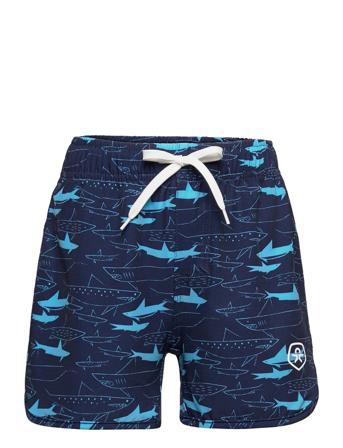 Swim Shorts Short Aop Badeshorts Blå Color Kids