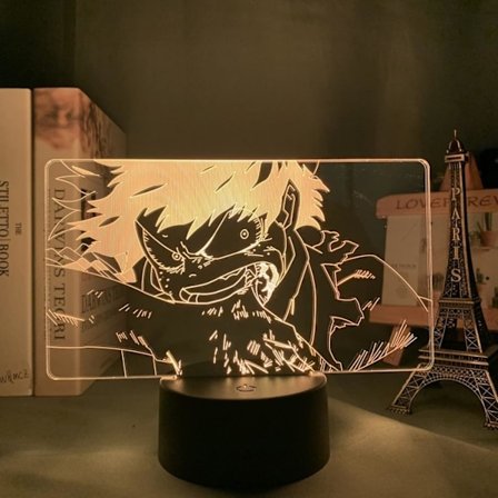 3D Yövalo 3D led-lamppu Izuku Midoriya Deku Led Yövalo Anime My Hero Academia 3D Lamppu Lasten Makuuhuoneen Sisustukseen Deku 3D Lamppu 
