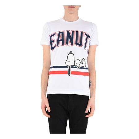 Iceberg, T-shirt with cotton print Biały, Mężczyzna, Rozmiar: S