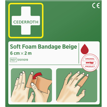 Bandasje Soft Foam Beige 2M