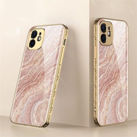 Iphone 13 Lyx Glas-skal Guld Barock Elegant Rosa Rokoko Guld One Size