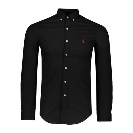 Polo Ralph Lauren, Polo Overhemd Zwart Zwart, Heren, Maat:S,Katoen