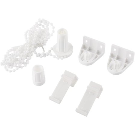 Reparationskit för persienner, 17 mm, med koppling, fäste, pärlkedja, sidofönster