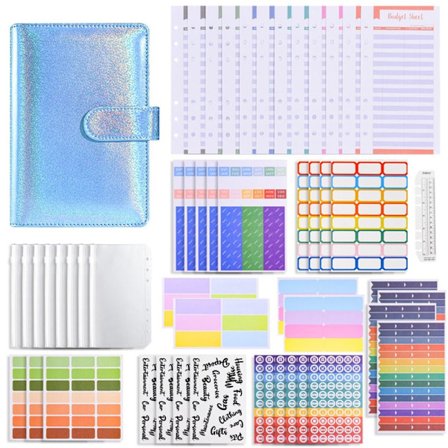 Budget Binder Money Organizer til kontanter BLÅ