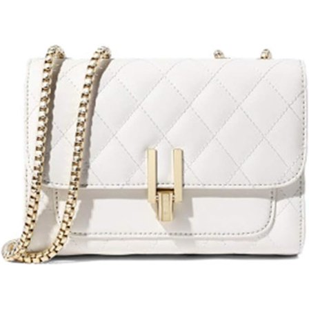 Kvindernes quiltede skuldertaske Lille quiltede håndtasker Kædetaske Lea