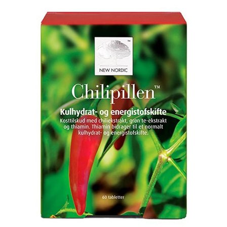 New Nordic Chilipillen 60 tabl, Helse & Madvarer, Ingredienser, Chili