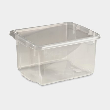 Opbergdoos Nordiska Plast Nordic, transparant, 365 x 295 x 200 mm, 15 liter