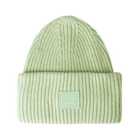 Acne Studios, Beanies Groen, unisex, Maat:ONE Size,wol