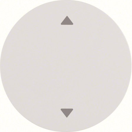 Hager 16202049 Vippa för R.1 och R.3, vit Enkel vippa, symbol "pilar", Strömbrytare & vägguttag