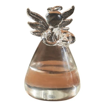 Angel Design Glass Vase Klar Engel Blomsterpotte Blomsterarrangement Hydroponisk Beholder Skrivebordsdekorative Vaser Blomsterdekorasjoner Vase til 