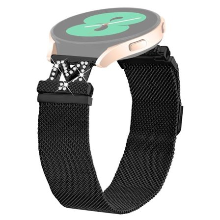 M-Type Milanese Bands CanMixs P22 rustfrit stål metalrem - Sort