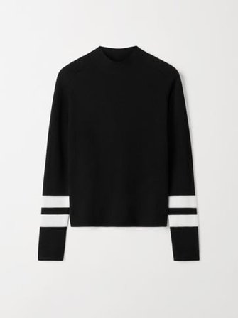 Soft Goat - Ski Base Layer O-neck - Women cashmere sweater - XS - Black