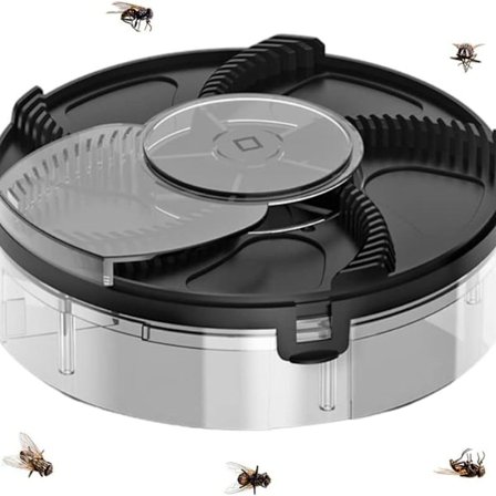 Elektrisk fluesmækker, fuldautomatisk fældefælde med