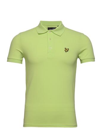 Plain Polo Shirt Polos Short-sleeved Grön Lyle & Scott