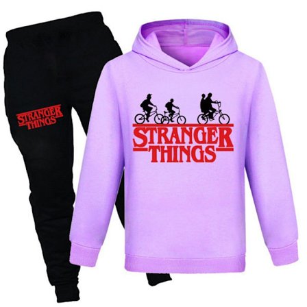 Stranger Things Hættetrøje Sweatshirt Pullover Jumper Efterår/Vinter
