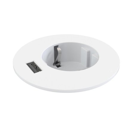 Kondator Powerdot Midi PM61 Bordsuttag Schuko + USB/A Vit, Strömbrytare & vägguttag