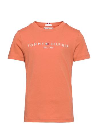 Essential Tee S/S T-shirts Short-sleeved Orange Tommy Hilfiger